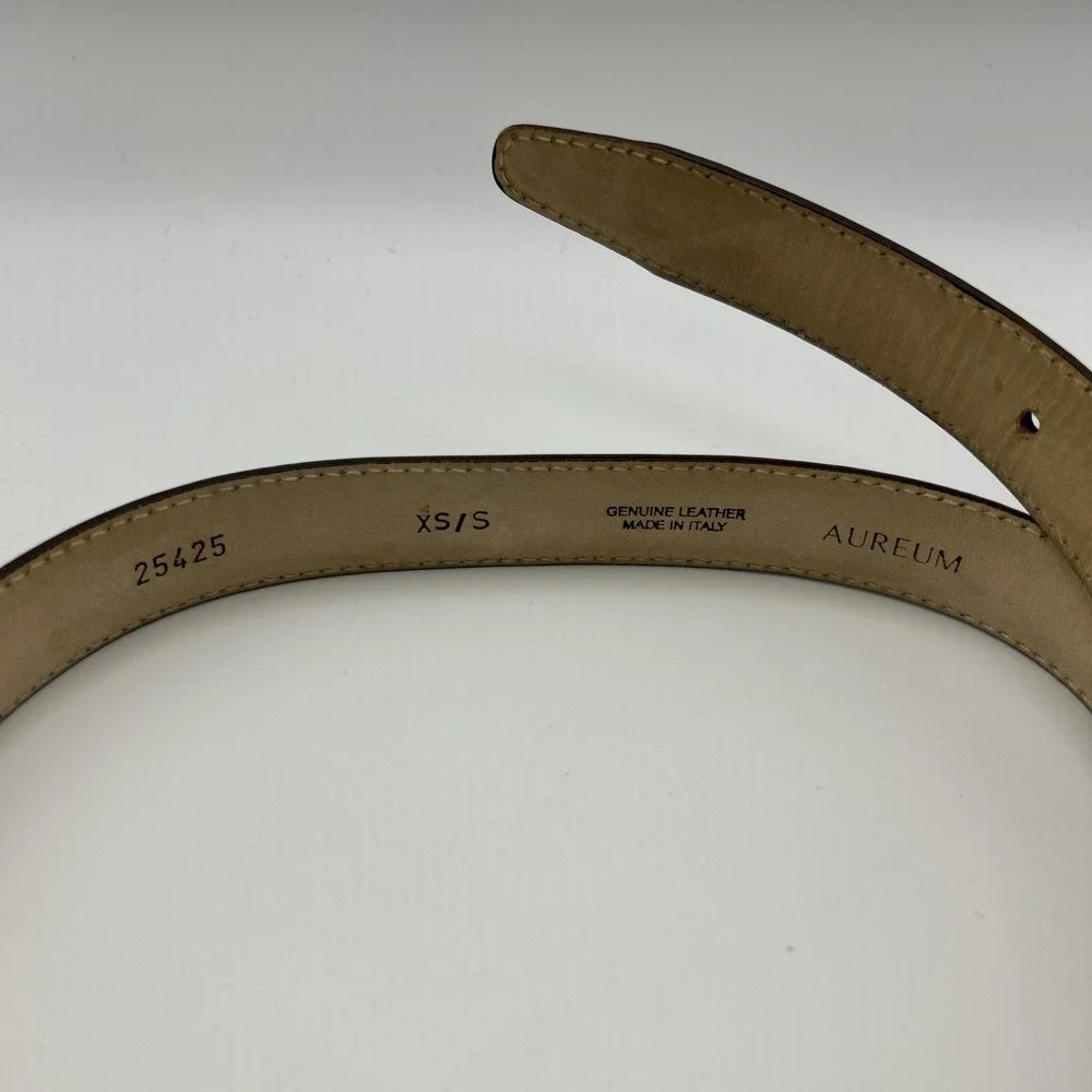 Aureum Collective Women's Belt #8 25425 XS/S Italian Leather‎ Brown